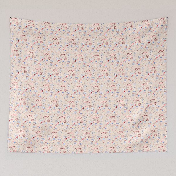 Item preview, Pink Romantic Seamless Pattern With Hearts designed and sold by SSK Designs.