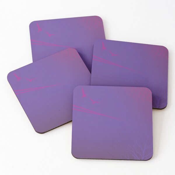 Item preview, Pink Purple Birds Flying designed and sold by Elluse.