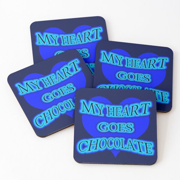Item preview, My Heart Goes Chocolate Blue designed and sold by Moonyflower.