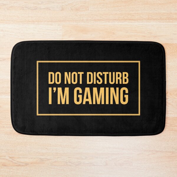 Item preview, DO NOT DISTURB I'M GAMING Funny Sarcastic Quote Meme designed and sold by LevelUpMerch.