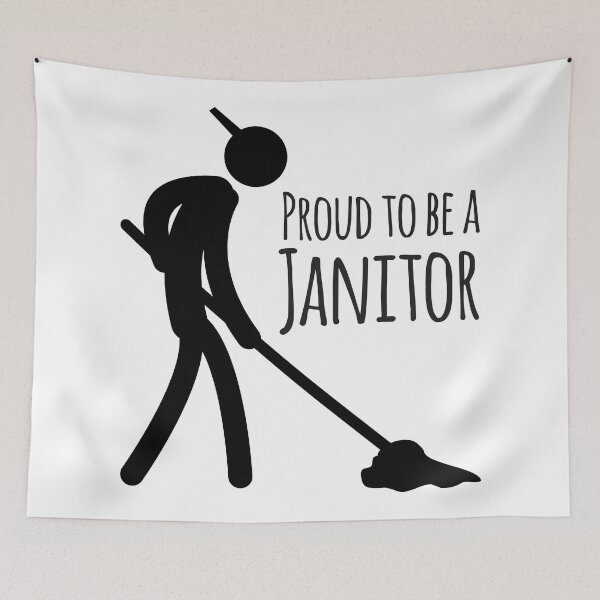 Item preview, Proud To Be A Janitor designed and sold by 4AllTimes.