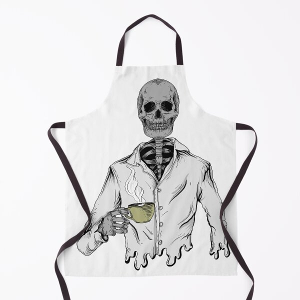 Item preview, Skeleton Wearing T-Shirt Drinking Coffee designed and sold by JTS STORE.