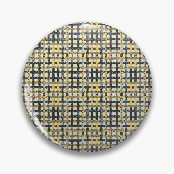 Item preview, Golden Black Flannel Pixel Pattern designed and sold by IPattern.
