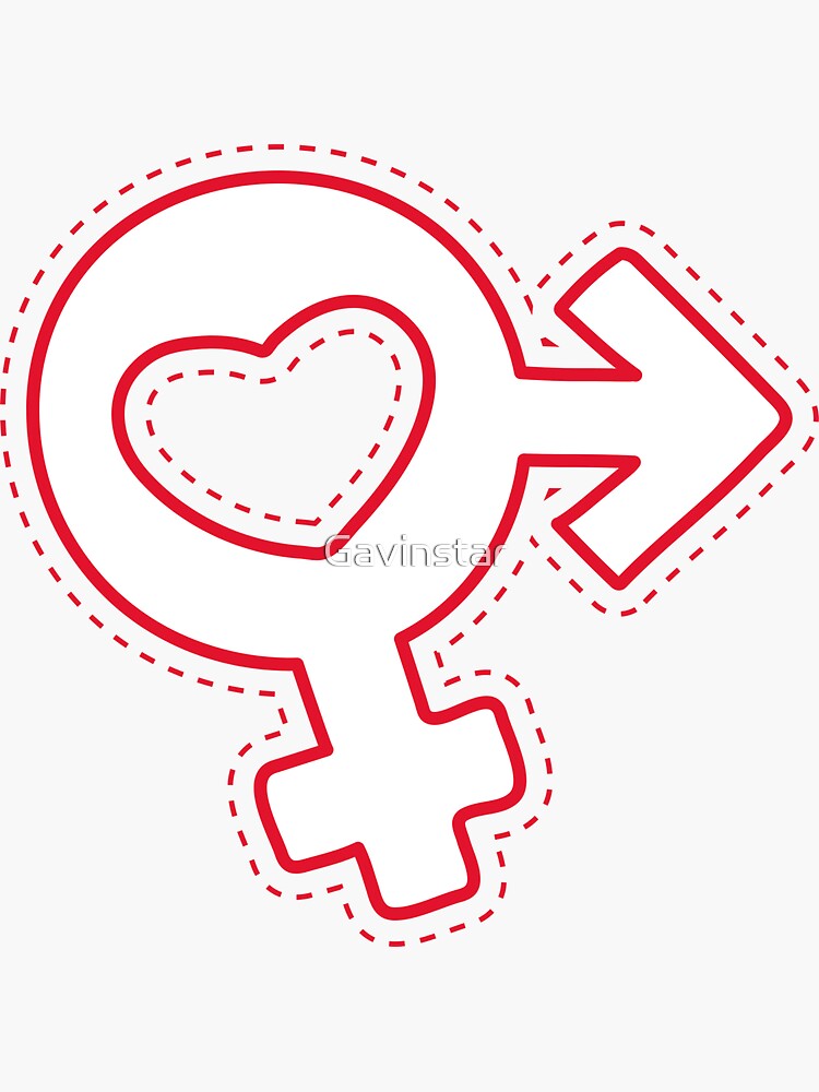 Love Male And Female Symbol Together Unicode Sex Symbols Sticker For Sale By Gavinstar Redbubble