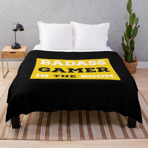 Item preview, BADASS GAMER IN THE ROOM Funny Sarcastic Quote Meme designed and sold by LevelUpMerch.