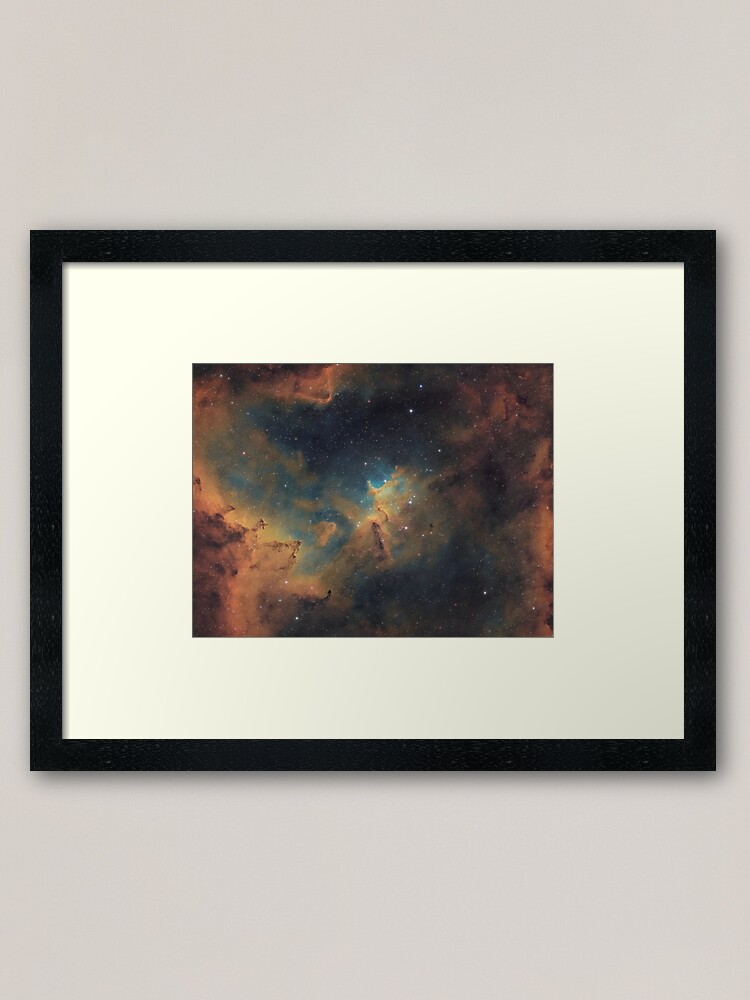 Alternate view of Melotte 15 - Hubble Palette Narrowband Framed Art Print