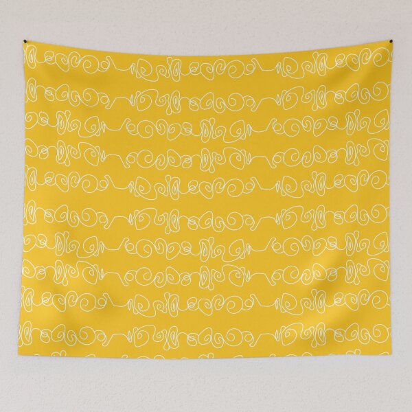Item preview, Yellow with White Abstract Design designed and sold by shadowbright.