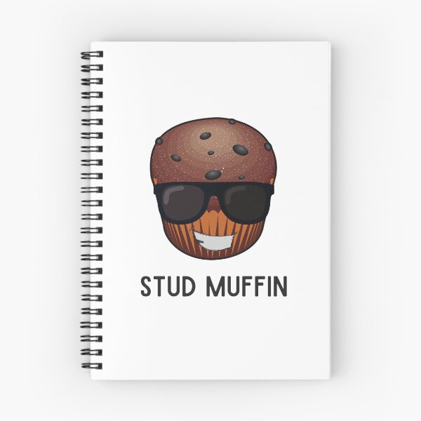 Item preview, Stud Muffin, Baking, Food Pun (white) designed and sold by GoodMoodFood.