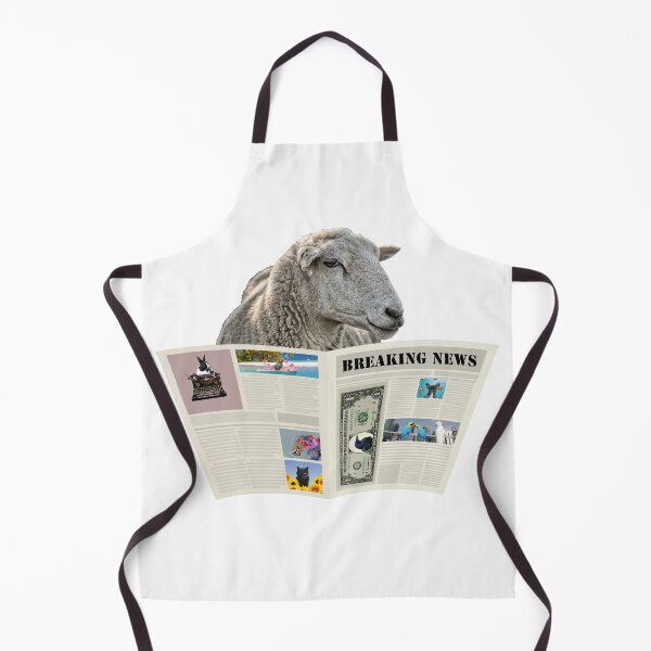 Item preview, Newspaper Breaking News Sheep - Typewriter Author Journalist designed and sold by Move-Art.