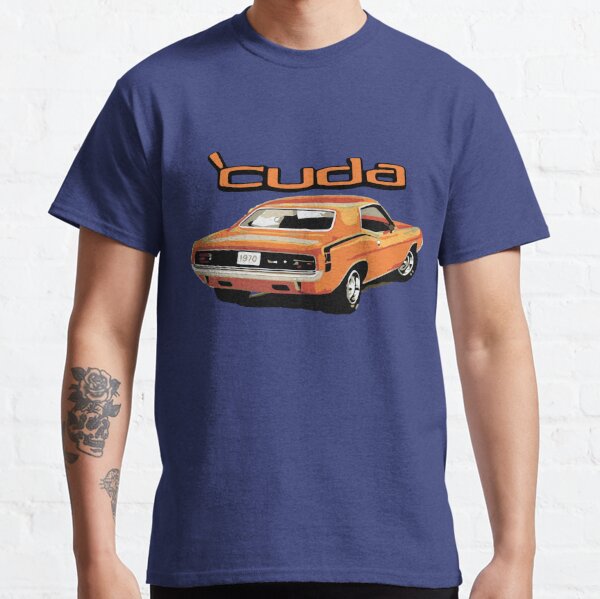 1970-74 Plymouth Cuda Convertible Classic Outline Design Tshirt NEW 