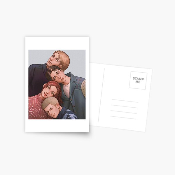 Jean, Marco, Sasha, Connie Model AU Postcard