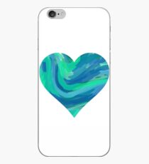 blank cool colored heart iPhone Case