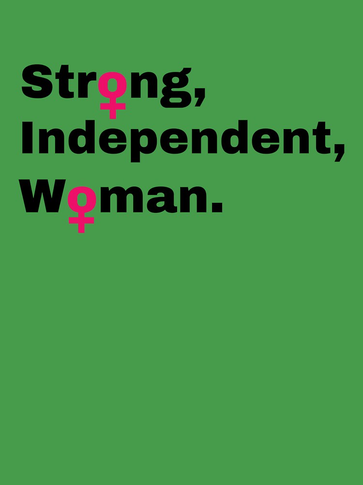 Strong independent woman (with feminist symbol) Kids T-Shirt for Sale by  Jocosus