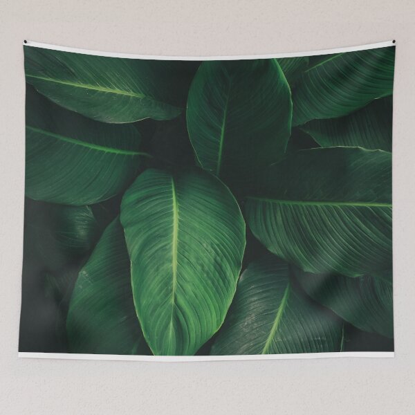 Item preview, Natural Foliage Tropical Leaf With Dark Green Texture  designed and sold by JTS STORE.