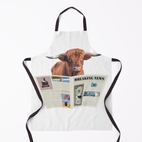 Item preview, Newspaper Breaking News Highland Cow - Typewriter Author Journalist designed and sold by Move-Art.