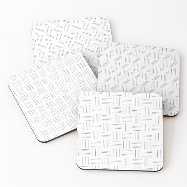 Item preview, White with Purple Lines Geometric Design designed and sold by shadowbright.