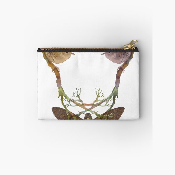 Item preview, Wrens with hawkmoth designed and sold by WildDot.