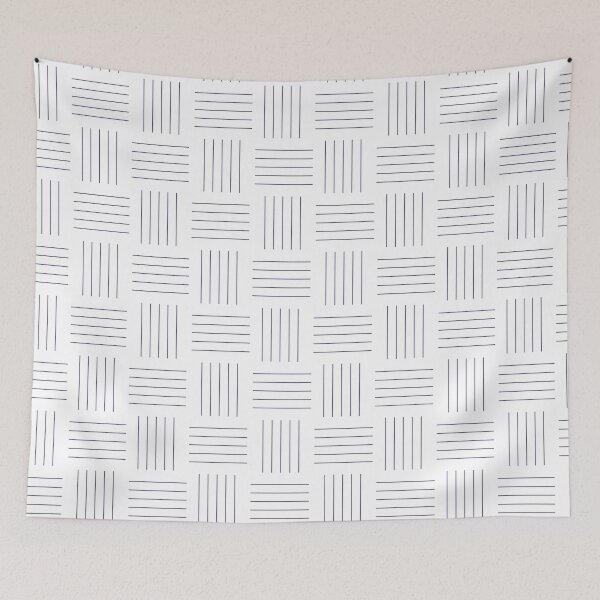 Item preview, White with Purple Lines Geometric Design designed and sold by shadowbright.