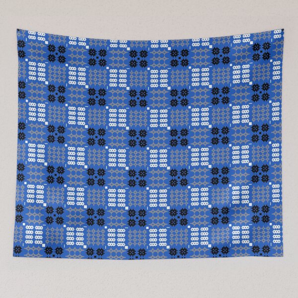 Item preview, Welsh Tapestry Pattern, Carthen Cymraeg, Cymreig (blue) designed and sold by Celticana.