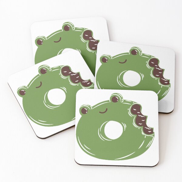 Item preview, Cute frog donut  designed and sold by theamalia.