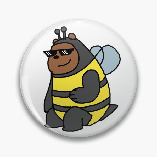 Item preview, Honey Bee Bear in Glasses designed and sold by Soul-on-groove.