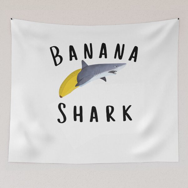 Item preview, Banana Shark fun shark head with banana skin body designed and sold by fra02.