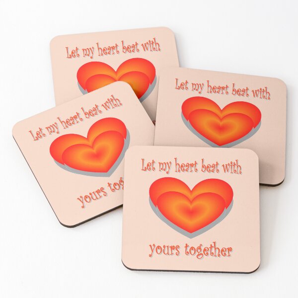 Item preview, Let my heart beat with yours together designed and sold by helenkaiy.