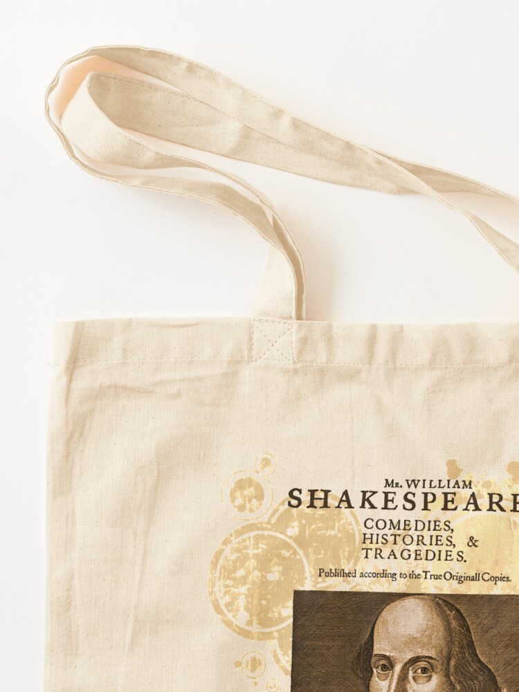 Thumbnail 3 of 5, Tote Bag, Shakespeare First Folio Front Piece designed and sold by Styled Vintage.