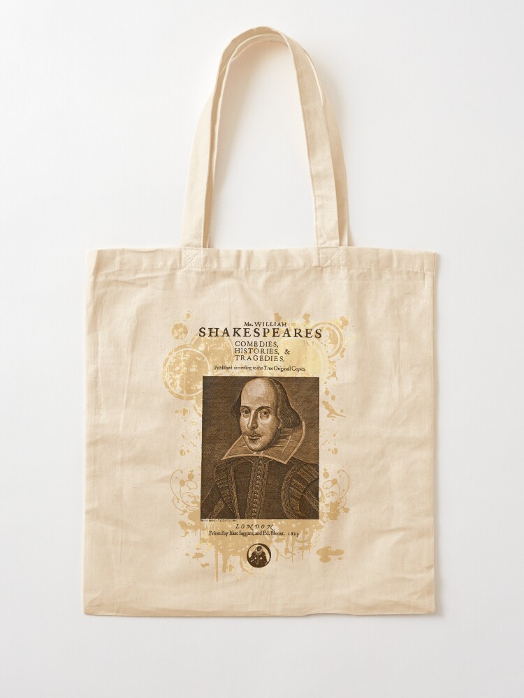 Thumbnail 2 of 5, Tote Bag, Shakespeare First Folio Front Piece designed and sold by Styled Vintage.