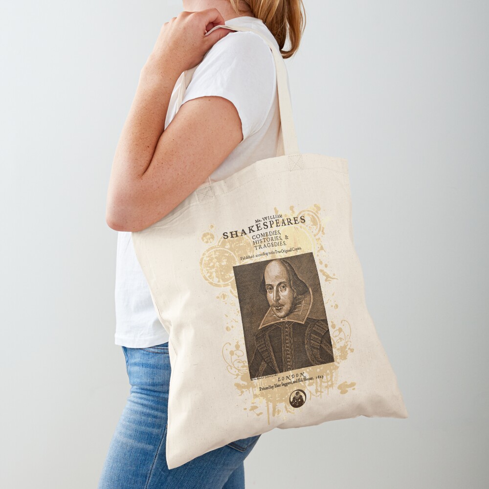Shakespeare First Folio Front Piece Tote Bag