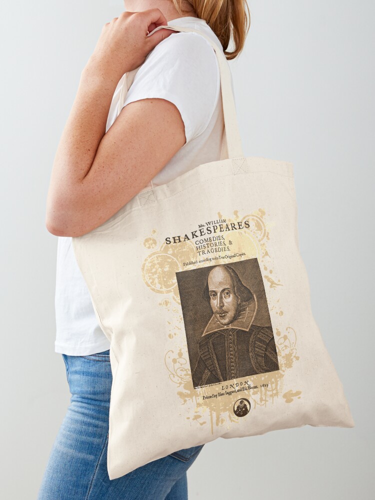 Thumbnail 1 of 5, Tote Bag, Shakespeare First Folio Front Piece designed and sold by Styled Vintage.