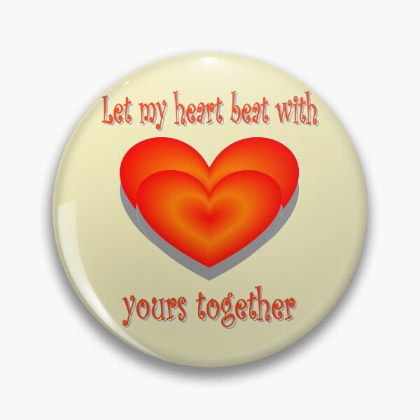 Item preview, Let my heart beat with yours together designed and sold by helenkaiy.