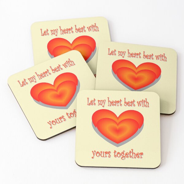 Item preview, Let my heart beat with yours together designed and sold by helenkaiy.