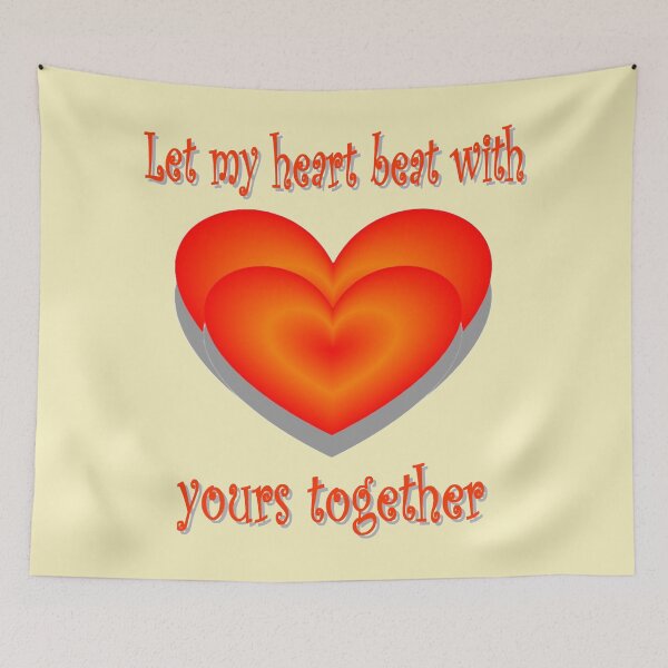 Item preview, Let my heart beat with yours together designed and sold by helenkaiy.