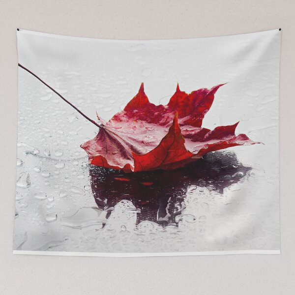 Item preview, Autumn Composition Leaf With Rain Background designed and sold by JTS STORE.