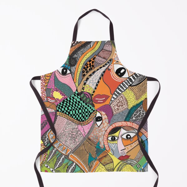 Item preview, Funky Abstraction Style Art Face designed and sold by Layla Art.