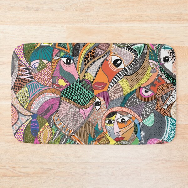 Item preview, Funky Abstraction Style Art Face designed and sold by Layla Art.