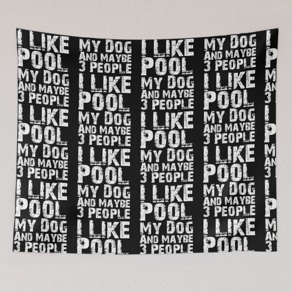 Item preview, I Like Pool My Dog And Maybe Three People Funny Dog Lovers  designed and sold by Akmloza.