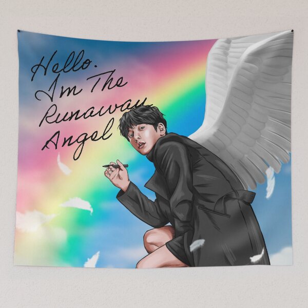 Item preview, "Hello, I'm The Runaway Angel" Ji Chang Wook designed and sold by Kryptonite-Arts.