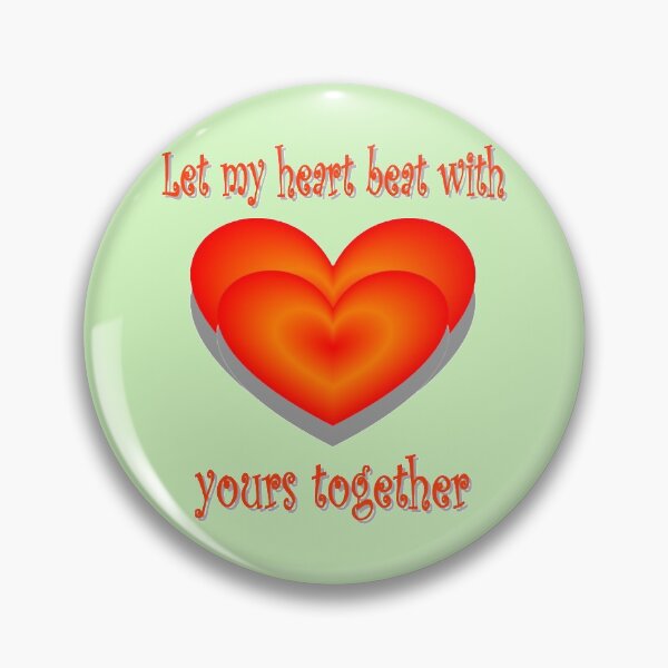 Item preview, Let my heart beat with yours together designed and sold by helenkaiy.
