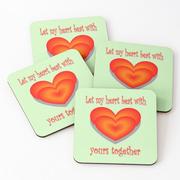 Item preview, Let my heart beat with yours together designed and sold by helenkaiy.