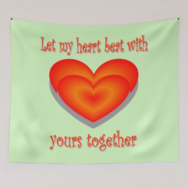 Item preview, Let my heart beat with yours together designed and sold by helenkaiy.
