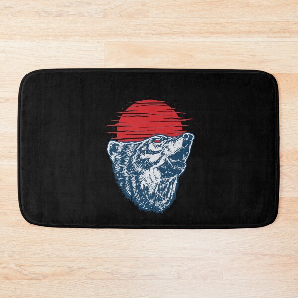 Item preview, Howling Wolf Mystic Mist Red Moon designed and sold by aMortalArtist.