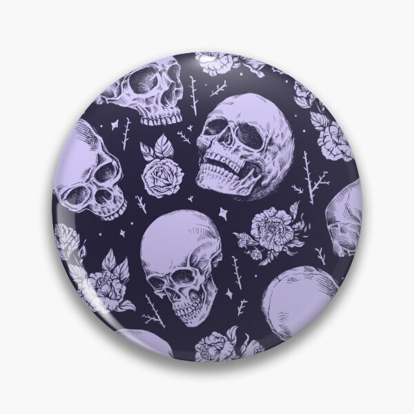 Item preview, Floral Skulls Pattern Beautiful Purple Roses Gift Design designed and sold by DaisyWorld.
