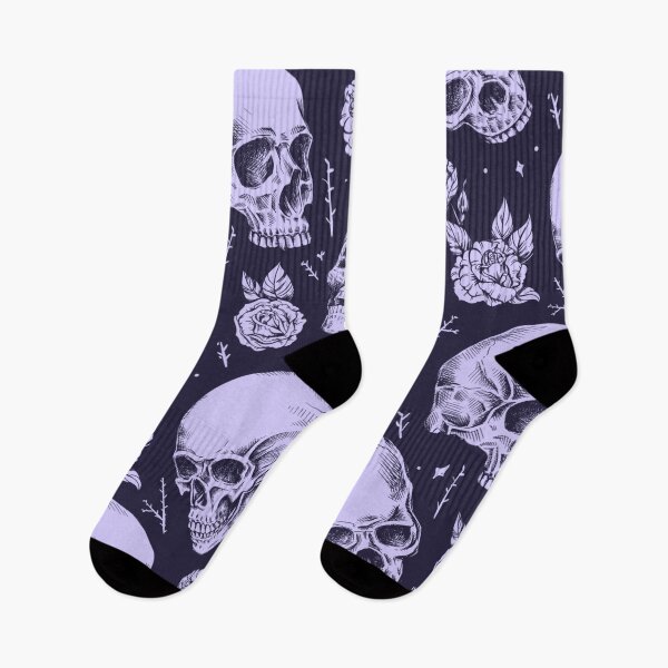 Item preview, Floral Skulls Pattern Beautiful Purple Roses Gift Design designed and sold by DaisyWorld.