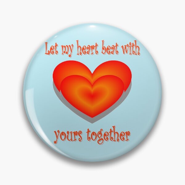 Item preview, Let my heart beat with yours together designed and sold by helenkaiy.