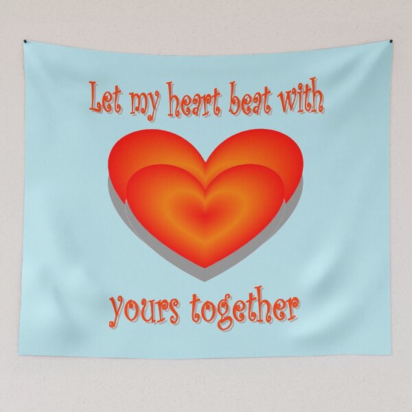 Item preview, Let my heart beat with yours together designed and sold by helenkaiy.