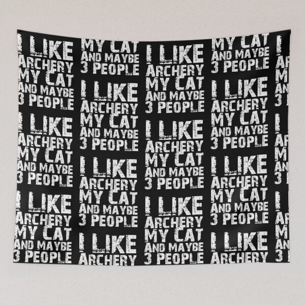 Item preview, I Like Archery My Cat And Maybe Three People Funny Cat Lovers  designed and sold by Akmloza.