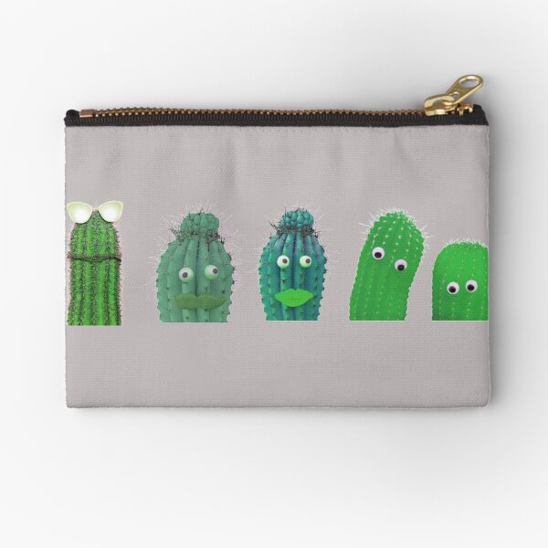 Funny Cactus Hipster Gift For Cactus Lovers Zipper Pouch