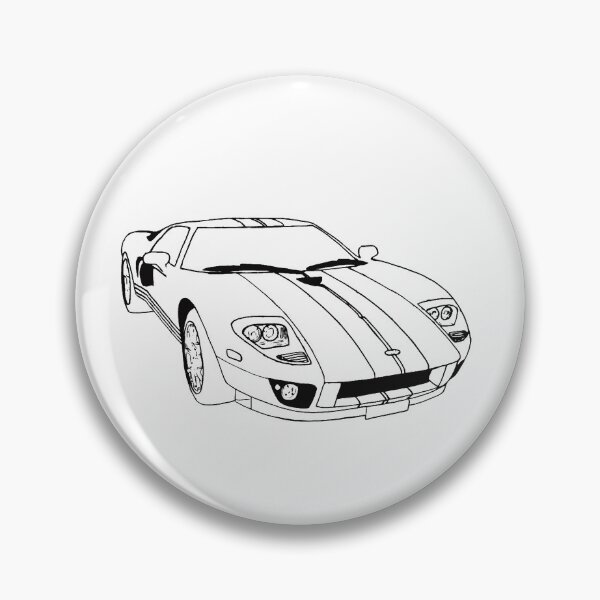 Item preview, GT 40 Wireframe Drawing designed and sold by Auto-Prints.
